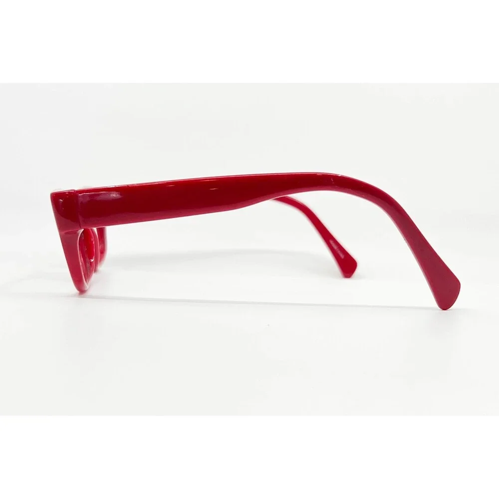 Modern Slick Eyeglass Frames Womens Red Slick 51-17-140 Rectangular 51mm